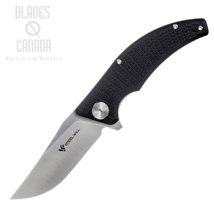 Steel Will Sargas Folding Knife, D2 Satin, G10 Black, F60-10